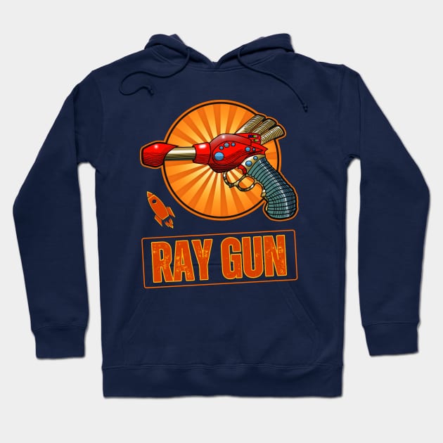 Cool Sci Fi Ray Gun Hoodie by Ashley-Bee